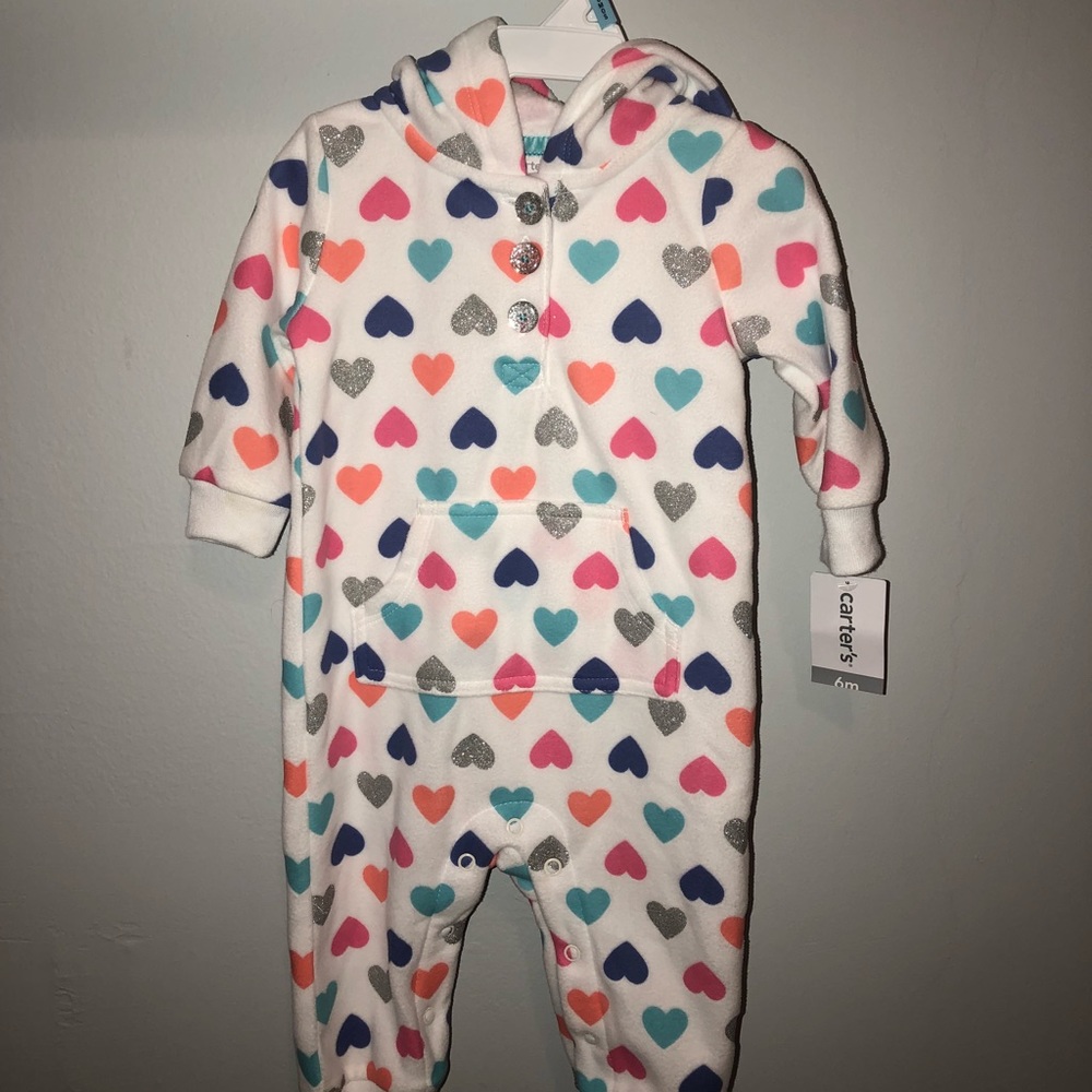 Carter’s 6 months girl fleece one piece
